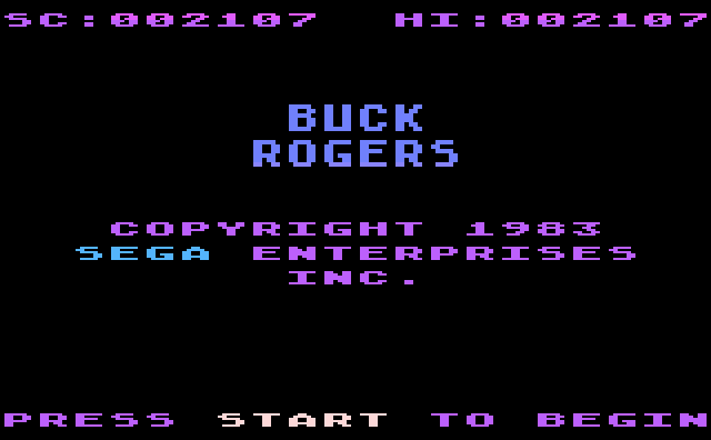 Buck Rogers - Planet of Zoom (1983) (Sega) Screenshot
